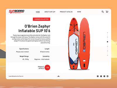 Storefront Design Concept - SUP Board Surfing