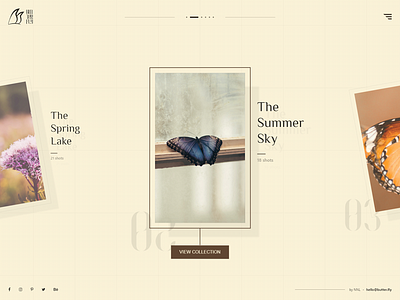 Practice Shot #5 - Butterfly Design Concept butterfly coded mockup css3 design concept design practice gallery logo design photography ux ui design