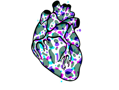 Abstract art design digitalart heart illustration illustrator