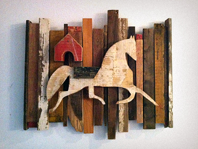 Giddy Up! design reclaimed salvage