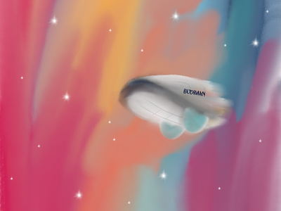 Budiman's Space Ship uflay digitalpainting
