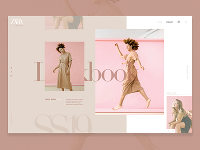 Zara SS19 Lookbook clean colour fashion graphicdesign lookbook minimal rebrand zara