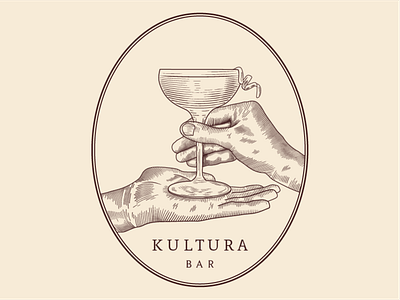 KULTURA branding branding design engraved engraving identity logo