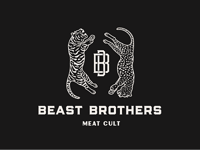 Beast brothers animal beast branding idendity logo wild wild cat