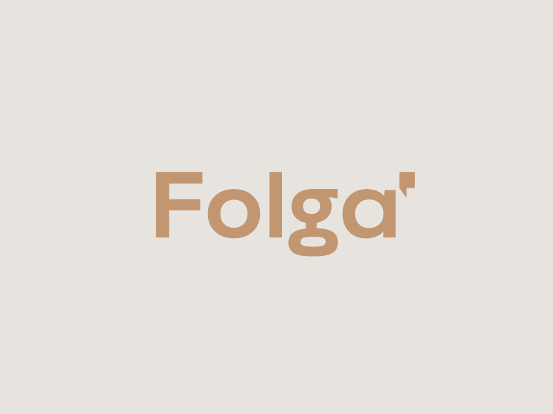 Folga' digital publishing wordmark identity branding design branding logo