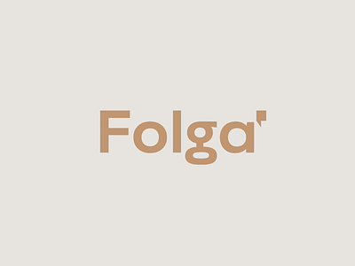 Folga' branding branding design digital publishing identity logo wordmark