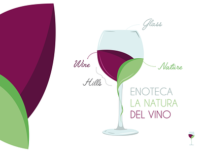 LOGO - Enoteca La Natura Del Vino brand brand design branding design illustration illustrator cc logo logo design logo design concept vector