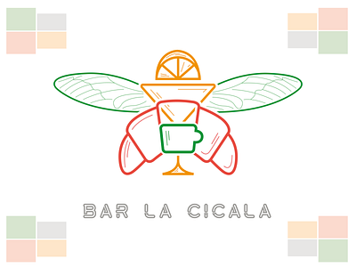LOGO - Bar La Cicala brand brand design branding design illustration illustrator cc logo logo design logo design concept vector
