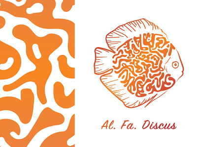 Al. Fa. Discus - LOGO brand brand design branding design fish illustrator cc logo logo design logo design concept