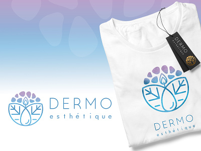 Dermo Esthétique - Logo brand brand design branding design elegance illustrator cc logo logo design logo design concept