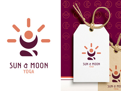 Sun & Moon - Logo brand and identity illustration logo logo design logo design concept moon relax sun yoga