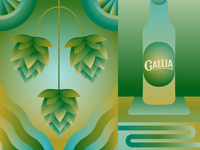 Bar Gallia bar beer biere dessin drawing gallia illustration illustrator