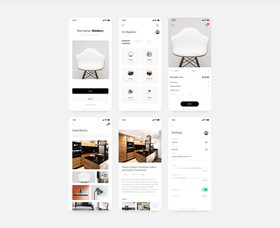 Shoping App Concept animation app flat minimal mobile ui uidesign ux ux design uxdesign