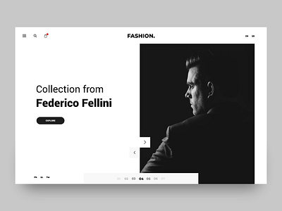 Fashion website concept