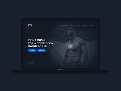 Web Design, Gym Concept Website app gym ui ui ux uidesign userexperiance userinterface uxdesign web website wedesign