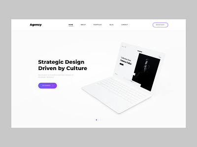 Digital Agency - Landing Page animation app app animation app concept branding flat minimal mobile mobiledesign prototype ui uidesign ux ux design ux design uxdesign web webdesign webinterface website