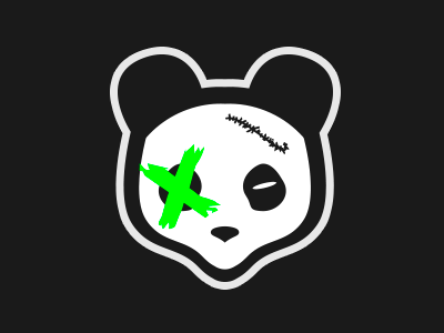 Combat Panda branding combat identity logo panda