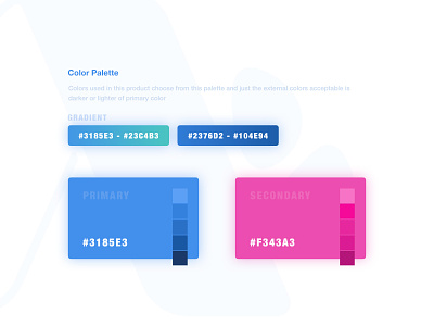Color Palette brand brand identity brands clean color color palette design illustrator moghadam.pro ux