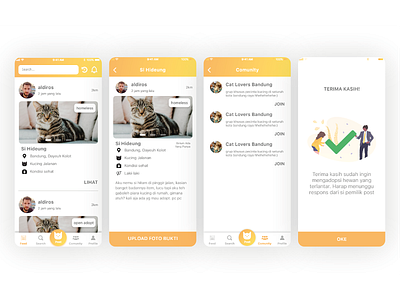 Pet Adoption Application (Pet Profile) adoption mobile pet ui ui ux uiux