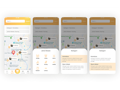 Pet Adoption Application (Search Feature) adoption mobile pet ui uiux ux