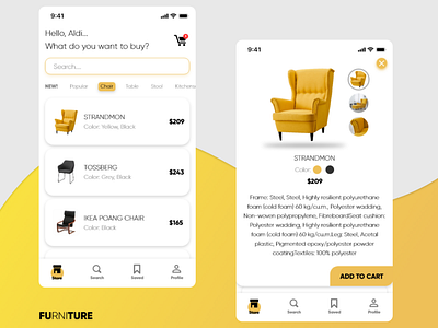 FURNITURE App - Display the Detail of Product