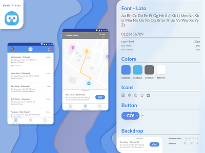 Courier Application adobe xd microinteraction mobile ui uiux ux