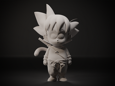 Kid Goku - Clay