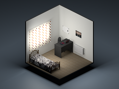 My Room 3d c4d cinema4d isometric room