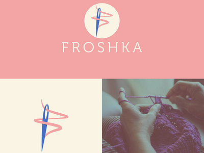 Froshka branding crochet design identity logo logo 2d logo a day logo design logodesign logos logotype