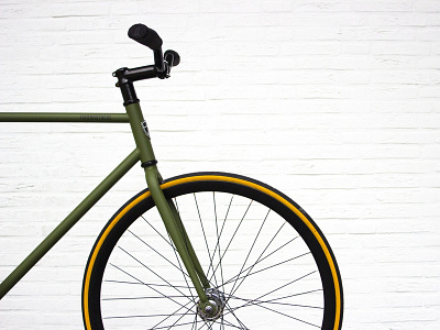 Green fixed gear bicycle bicycle colorfull green photography race