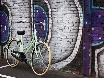 Bicycle Mint bicycle graffiti mint mint green