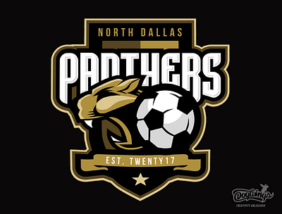 PANTHERS LOGO chipdavid creative design dogwings drawing illustration logo soccer sports graphic vector