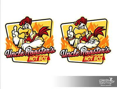 UNCLE ROOSTERS concepts cartoon chipdavid creative design dogwings drawing illustration logo rooster sketch vector