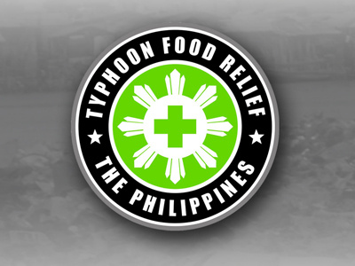 TYPHOON RELIEF chipdavid circle dogwings hunger logo philippines