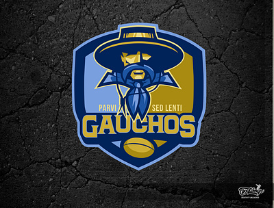 GAUCHOS2 chipdavid design dogwings gauchos illustration logo rugby sports graphic vector