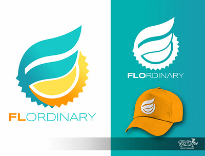 FLORDINARY logos branding chipdavid creative design dogwings logo tropical vector