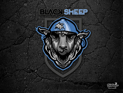 BLACK SHEEP logo black sheep cartoon chipdavid creative dogwings drawing illustration vector