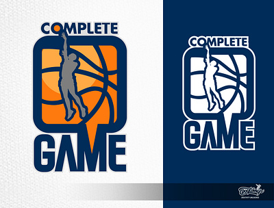 COMPLETE GAME logo basketball branding chipdavid creative dogwings drawing hoops logo sports graphic vector