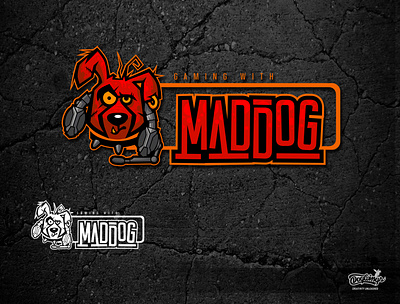 Maddog gaming logo cartoon cartoonillustration chipdavid design dog dogwings drawing gaming illustration logo vector