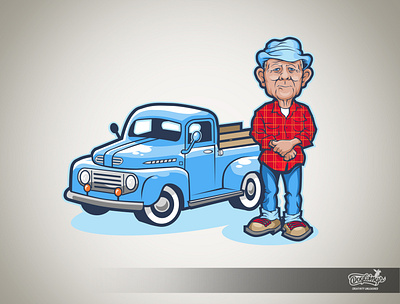 Allen caricature cartoon cartoonillustration chipdavid dogwings drawing illustration truck vector