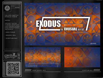 THEME ART: EXODUS chipdavid design dogwings drawing exodus illustration logo ministry series art theme graphics vector