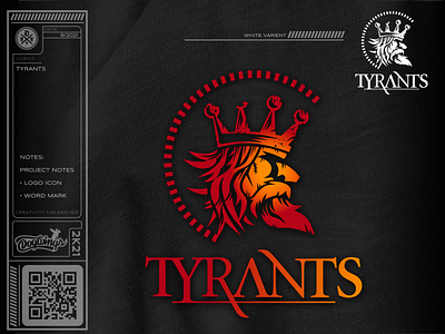 TYRANTS chipdavid design dogwings drawing illustration logo mean tyrant vector warrior