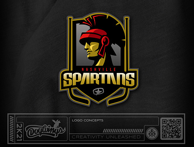 SPARTAN LOGO CONCEPTS branding chipdavid design dogwings drawing hockey illustration logo spartan sportsgraphic vector