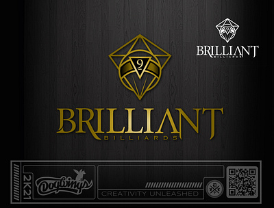 Brilliant Billiards billiards chipdavid design dogwings drawing logo vector