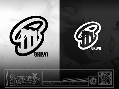 Logo concepts - BKLYN branding chipdavid design dogwings kids logo vector