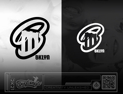 Logo concepts - BKLYN branding chipdavid design dogwings kids logo vector