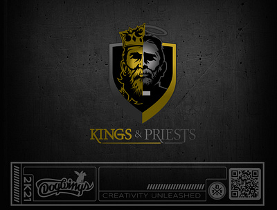 Kings & Priests chipdavid dogwings drawing illustration king logo priest vector