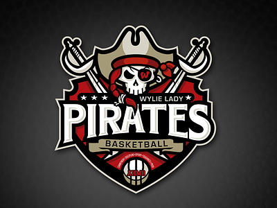 Lady Pirates chip david design dogwings logo pirate sports graphic vector