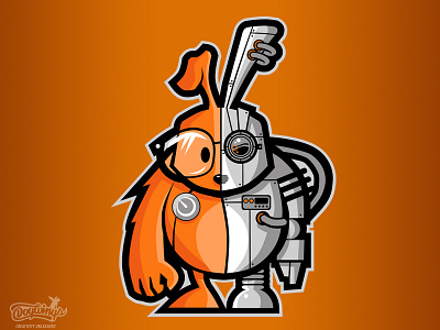 Tech Bunny cartoon character chipdavid design dogwings drawing illustration macot sketch techbunny vector