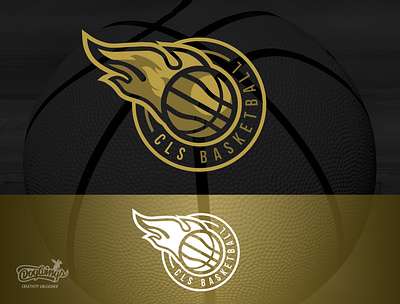 CLS Basketball basketball branding chipdavid design dogwings drawing flame icon illustration logo sports graphic vector